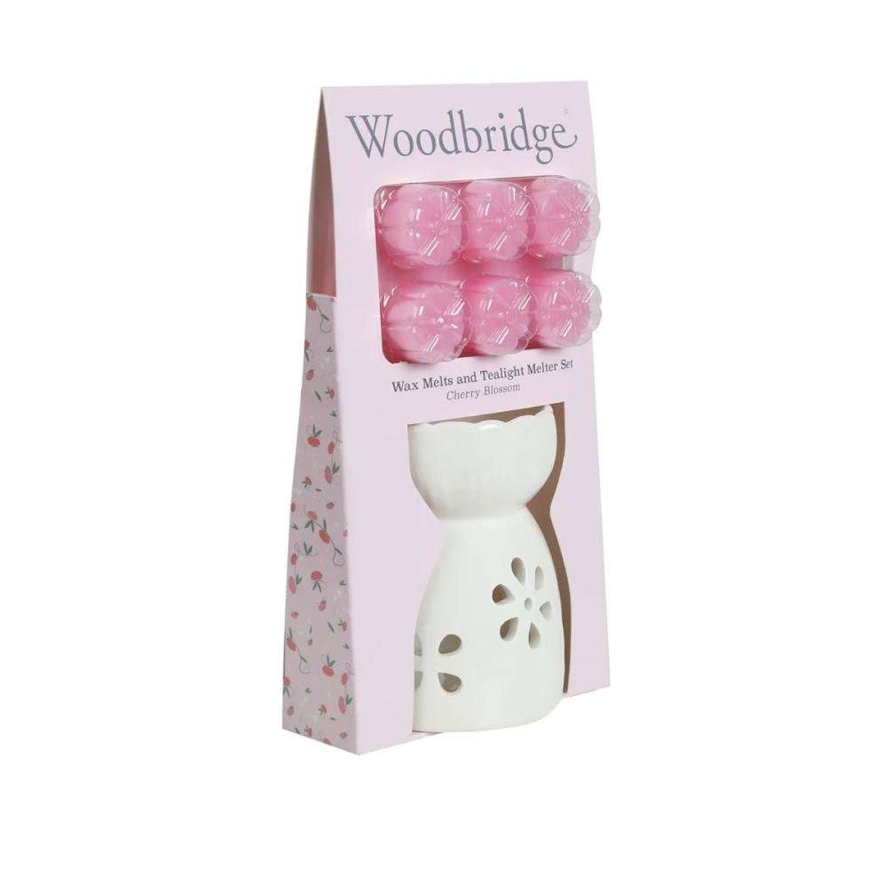 Woodbridge Cherry Blossom Wax Melt Warmer Gift Set £6.29